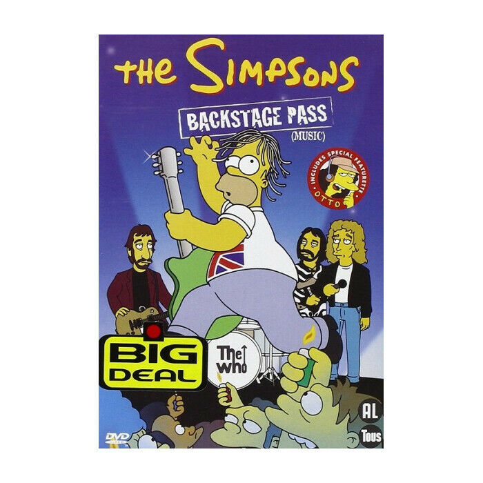 Le Simpson Backstage Pass (Music) DVD Nuova