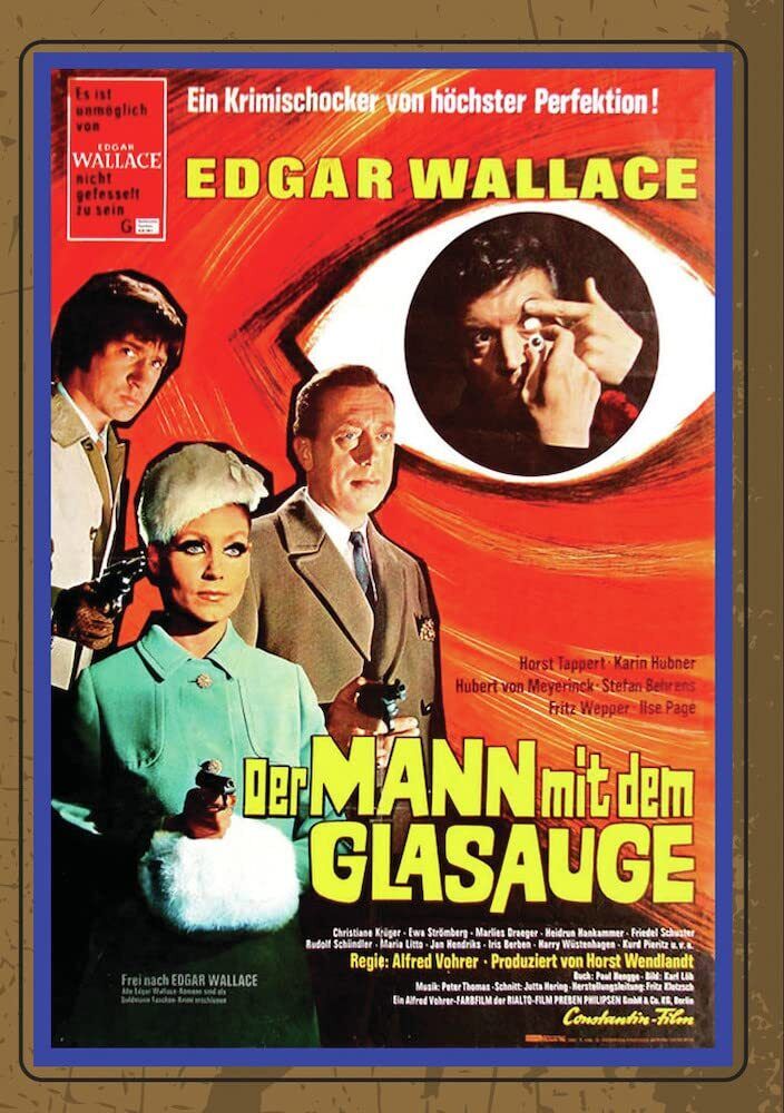 MAN WITH THE GLASS EYES (DVD) Fritz Wepper Horst Tappert Ilse Page Karin Huebner