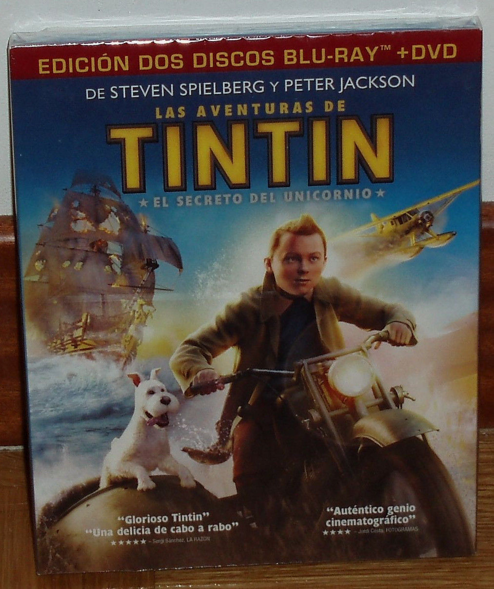 Tintin Il Segreto Del Unicorno (Tintin: Secret Of The Unicorn) Bd + DVD Nuovo