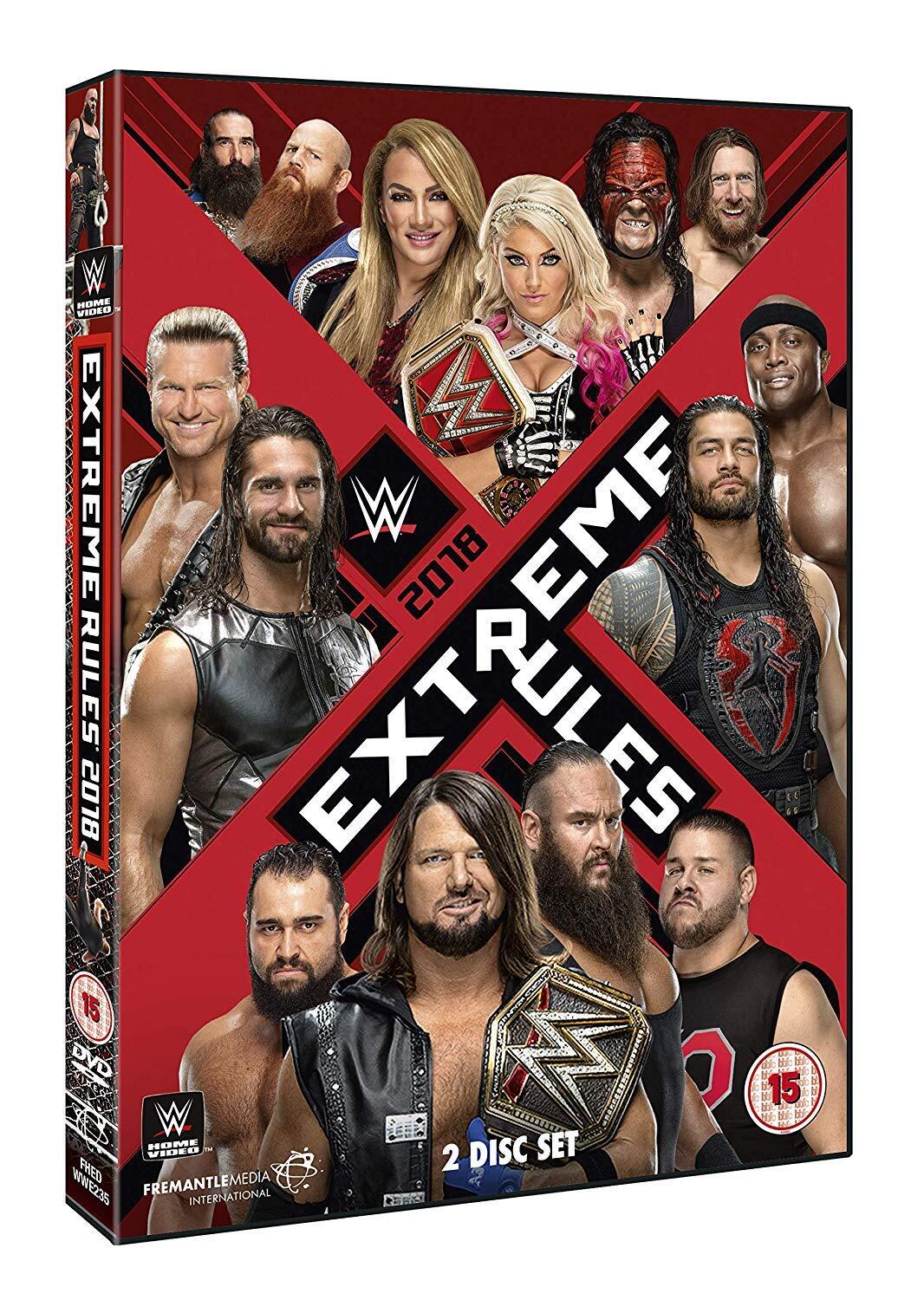 WWE: Extreme Rules 2018 (DVD) AJ Styles Samoa Joe Finn Balor Becky Lynch
