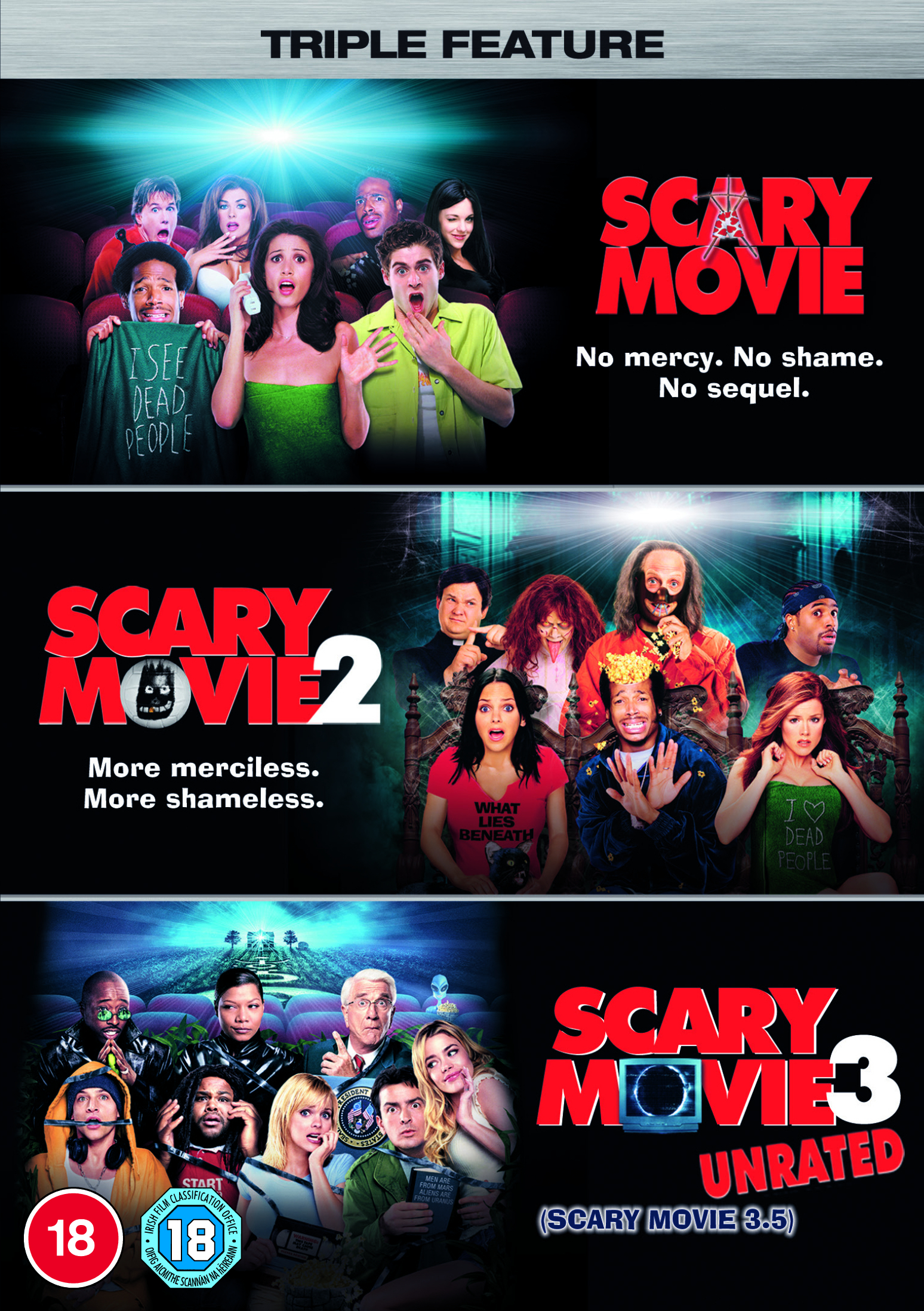 Scary Movie Trilogy (DVD) D.L. Hughley Queen Latifah Chris Elliott Charlie Sheen