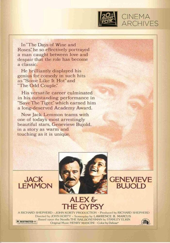 Alex & The Gypsy (DVD) Genevieve Bujold Gino Ardito Jack Lemmon James Woods