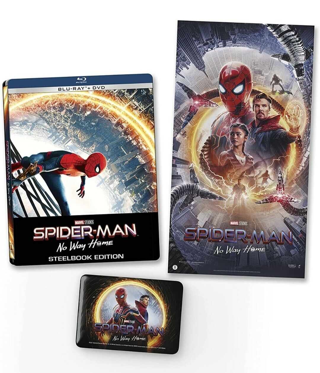 Spiderman NO WAY HOME Steelbook Blu Ray Nuovo, sigillato PERFETTO