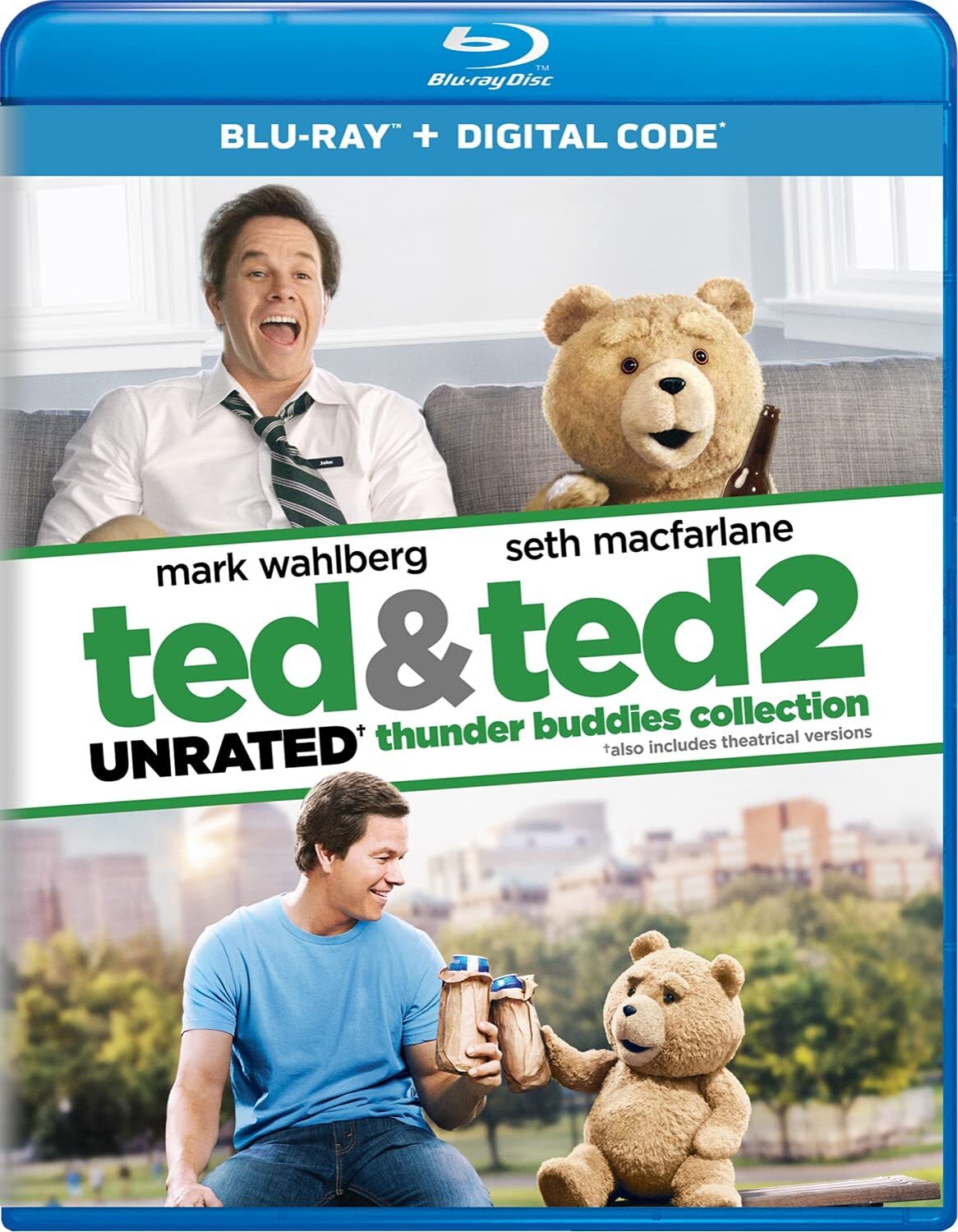 Ted & Ted 2 Unrated Thunder Buddies Collection (Blu-ray)