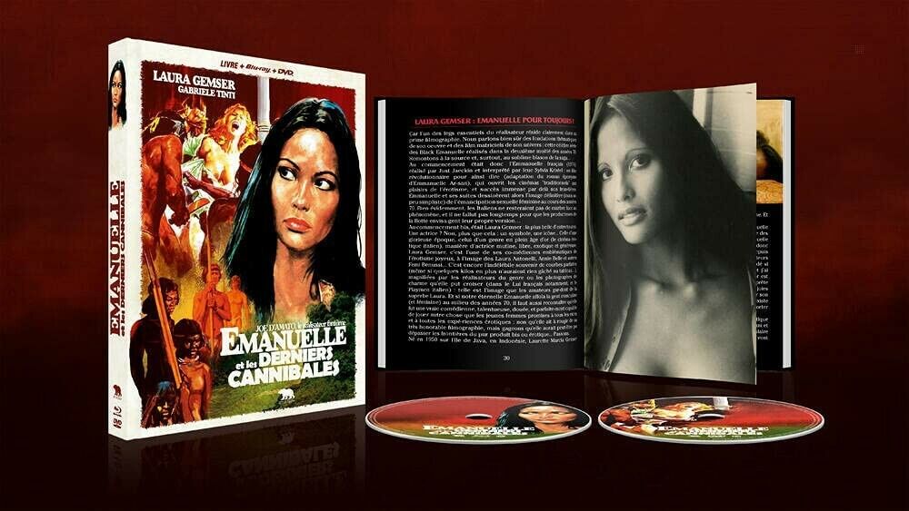 EMANUELLE E GLI ULTIMI CANNIBALI💀AUDIO ITA🇮🇹BOX BLU RAY+DVD+FOTOLIBRO 64 PAG