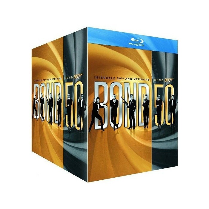 James Bond 007 Bond 50 Integrale 50ème Compleanno Des 23 Film Blu-Ray Nuova