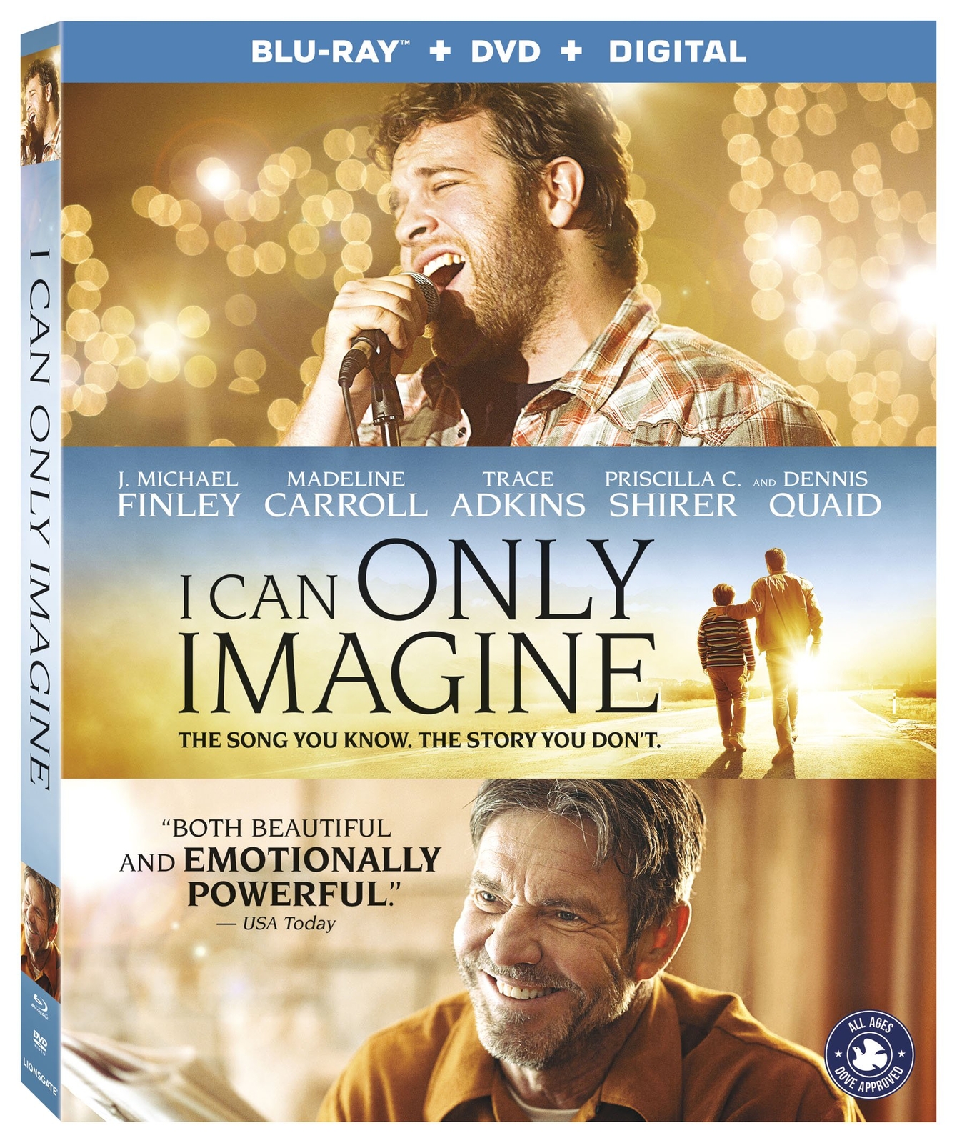 I Can Only Imagine (Blu-ray) Madeline Carroll Dennis Quaid Trace Adkins
