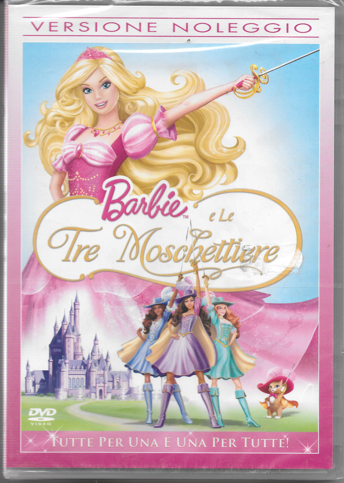 BARBIE E LE TRE MOSCHETTIERE CARTONI ANIMATI - DVD NUOVO