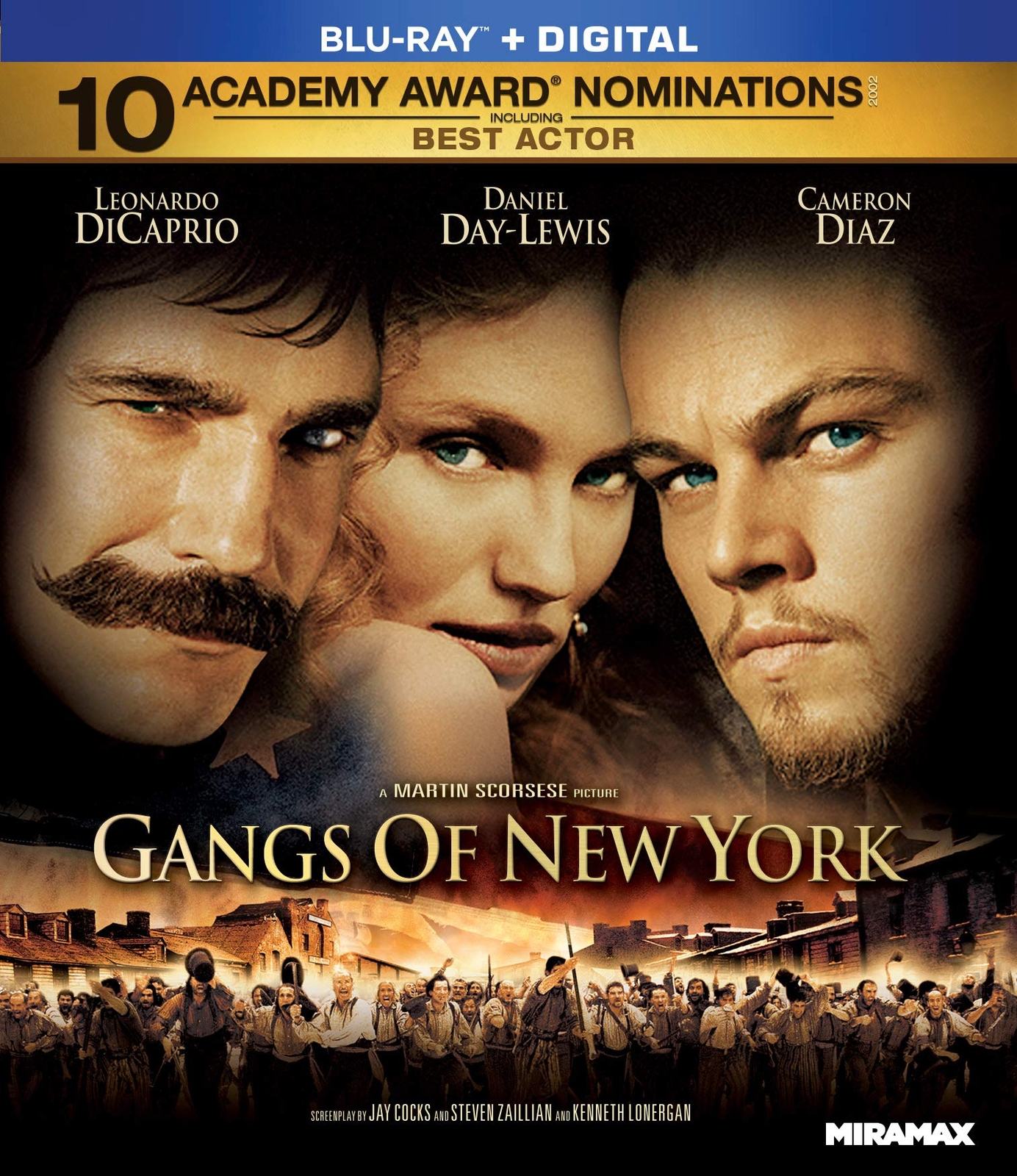 Gangs of New York (Blu-ray + Digital) (Blu-ray) Leonardo DiCaprio Cameron Diaz