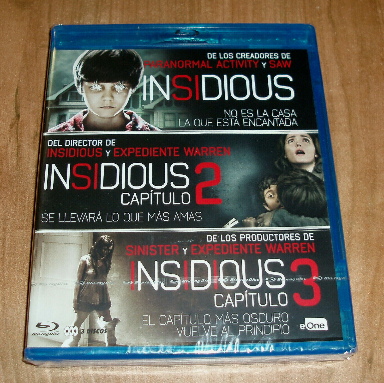 Insidious Trilogia 3 Blu-Ray Nuovo Sigillato Horror Thriller (Senza Aprire) R2