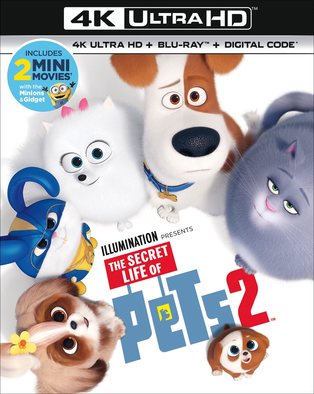 The Secret Life of Pets 2 (Blu-ray) Kevin Hart Harrison Ford Patton Oswalt