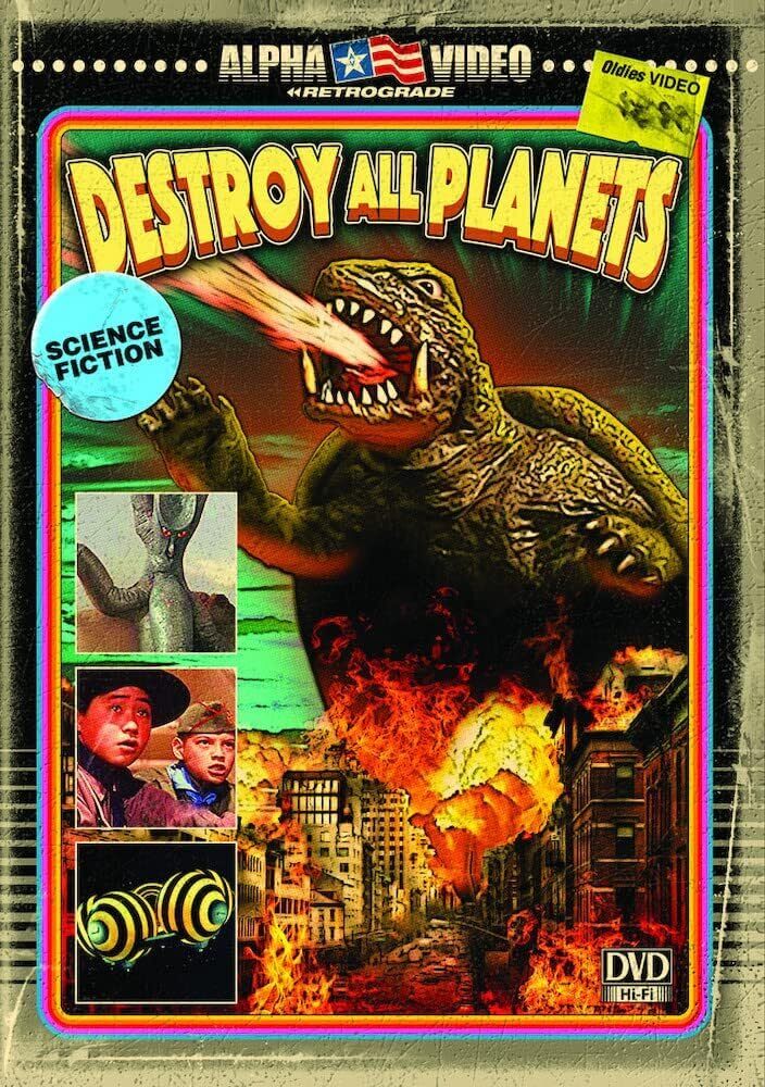 Destroy All Planets (Retro Cover) (DVD) Kojiro Hongo Kurl Crane Toru Takatsuka