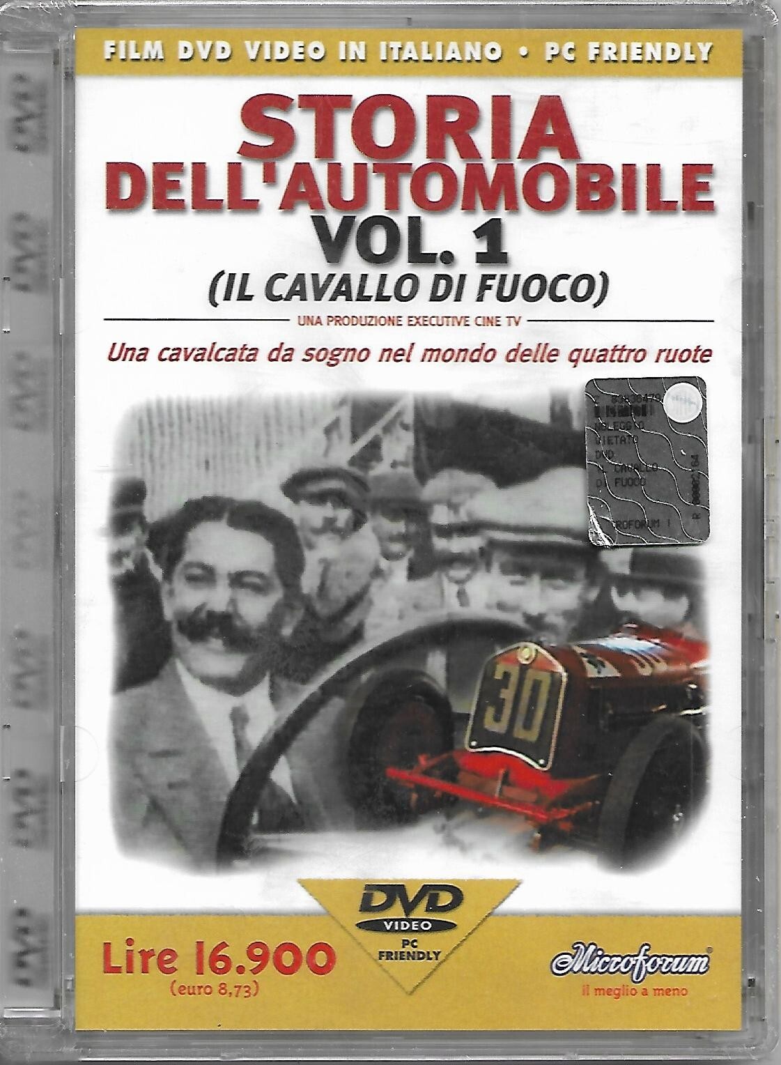 STORIA DELL'AUTOMOBILE VOL. 1 - DVD (NUOVO SIGILLATO) SUPER JEWEL BOX !