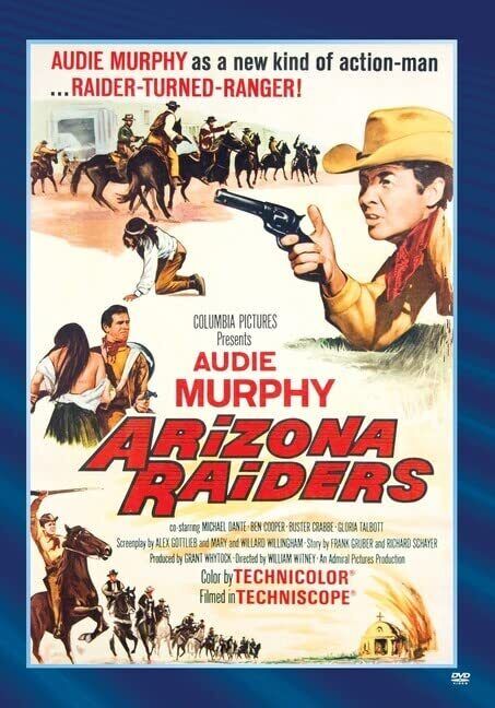 Arizona Raiders (DVD) Audie Murphy Buster Crabbe Gloria Talbott Michael Dante