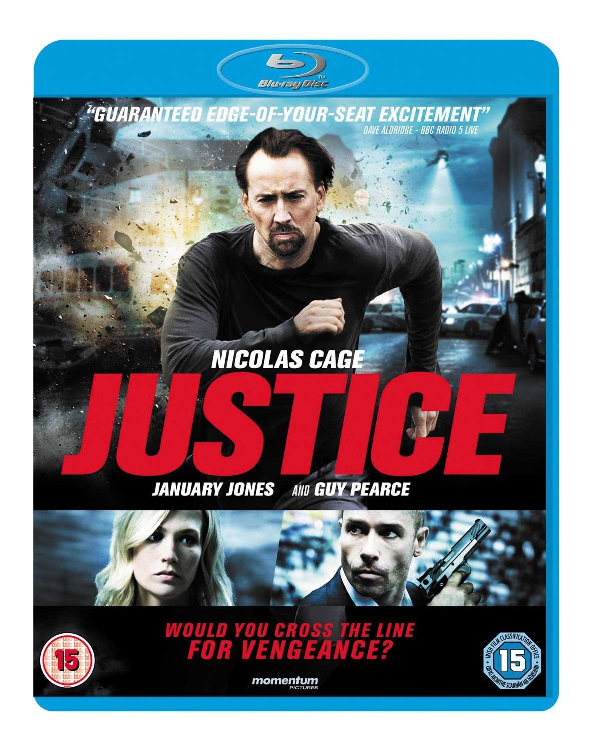 Justice (Blu-ray) Nicolas Cage Guy Pearce January Jones Jennifer Carpenter