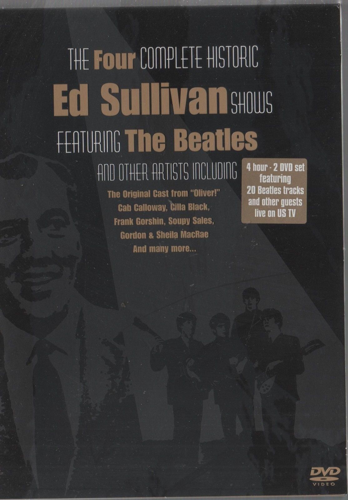 THE FOUR COMPLETE HISTORIC ED SULLIVAN SHOW THE BEATLES - 2 DVD NUOVO!!!