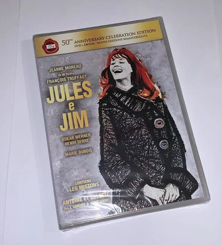 JULES E JIM DVD + EBOOK 50th ANNIVERSARY CELEBRATION EDITION - RARO SIGILLATO
