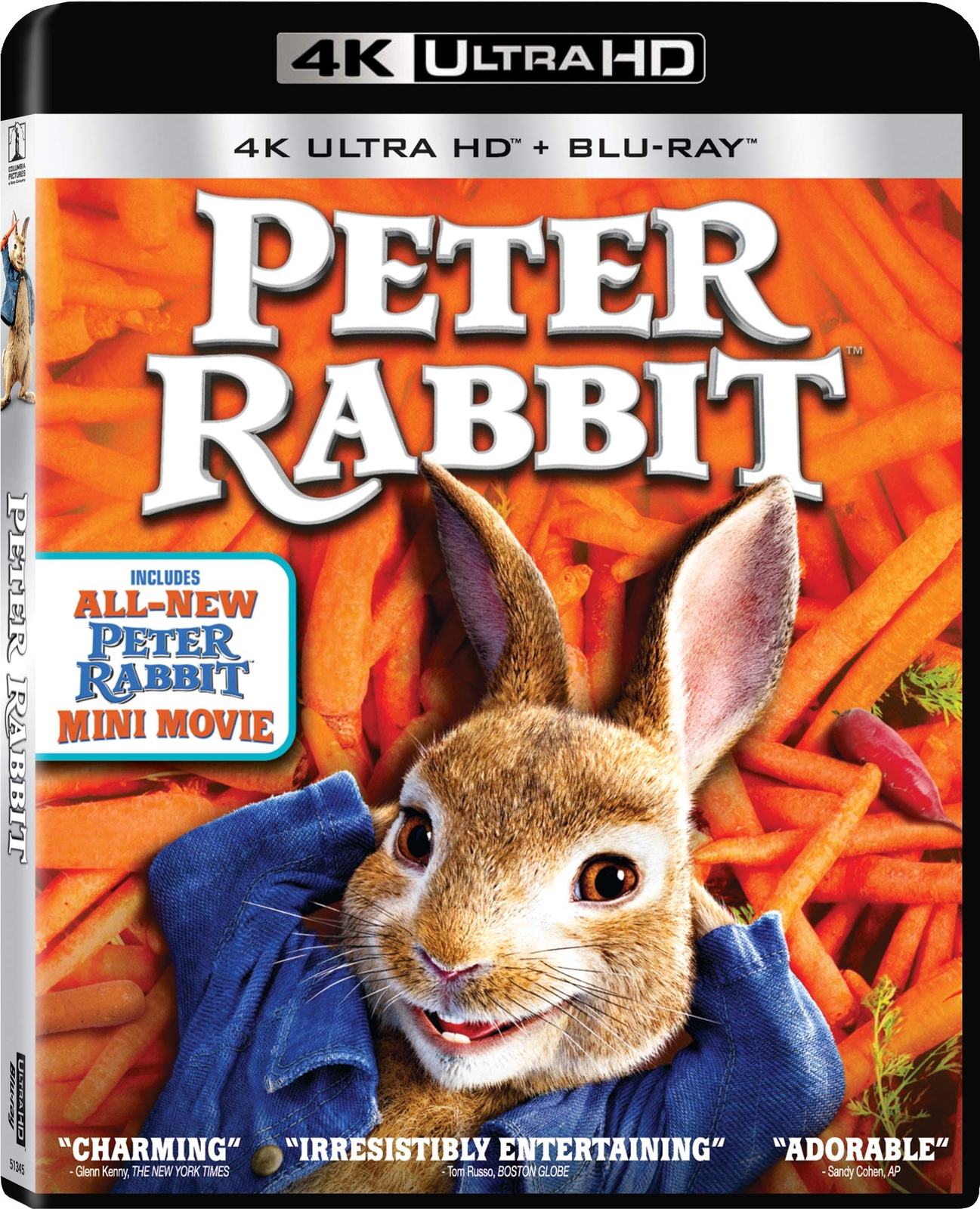 Peter Rabbit (4K UHD Blu-ray) Rose Byrne Domhnall Gleeson Sam Neill