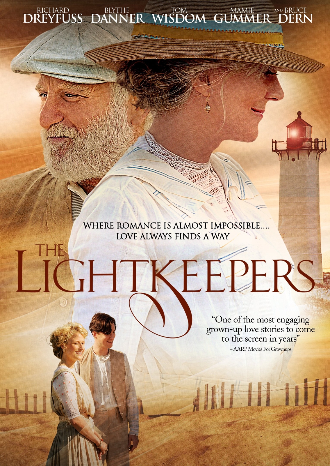 The Lightkeepers (DVD) Richard Dreyfuss Mamie Gummer Bruce Dern Blythe Danner