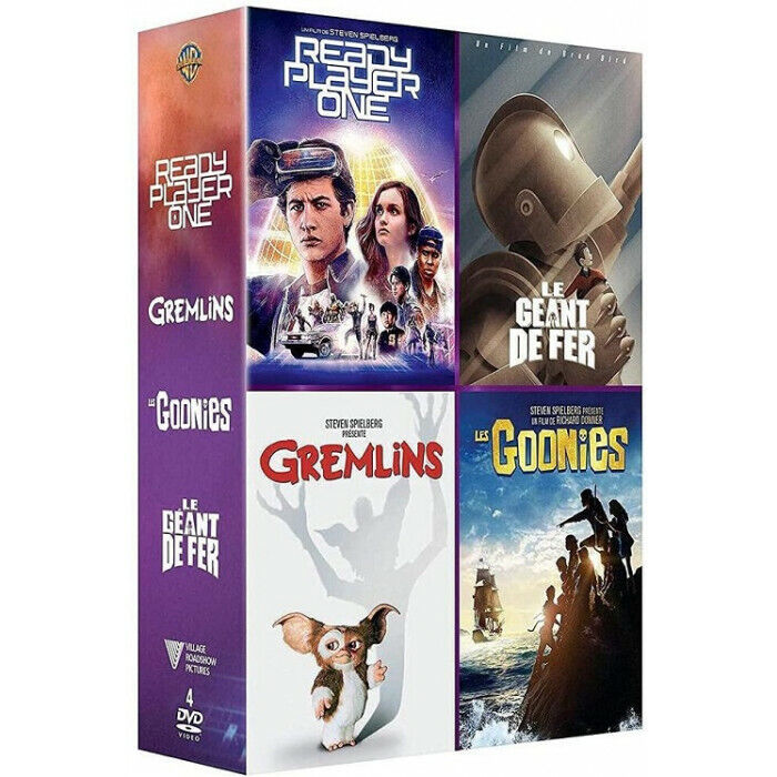 Le Goonies, Il Gigante Di Fer, Gremlins E Ready Player One Cofanetto DVD Nuova