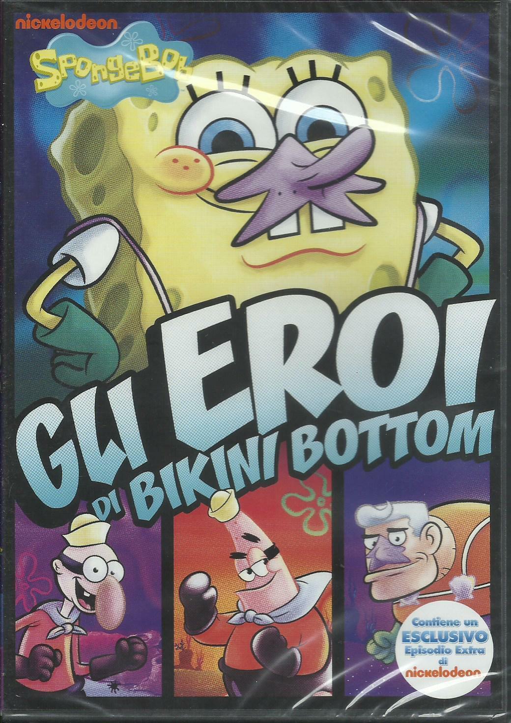 SPONGEBOB - GLI EROI DI BIKINI BOTTOM - PARAMOUNT - DVD nuovo sigillato [dv07]