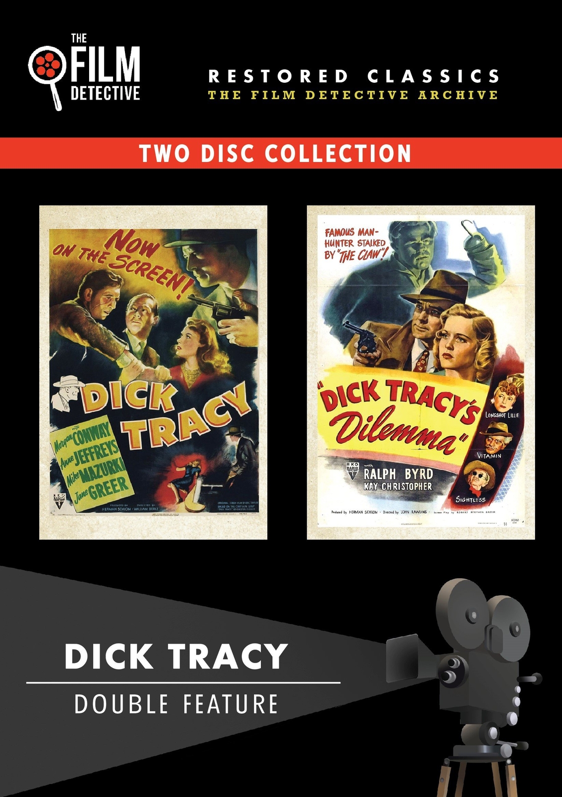 Dick Tracy Double Feature (DVD) Ralph Byrd Lyle Latell Kay Christopher