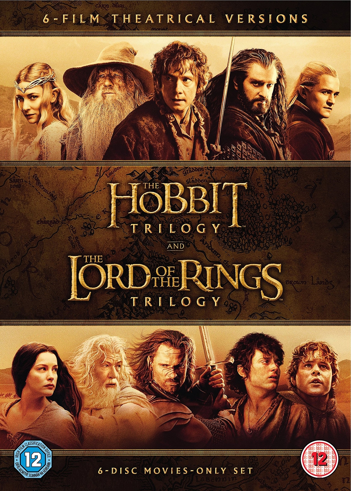 The Middle Earth Collection (DVD) Cate Blanchett Christopher Lee Ian McKellen