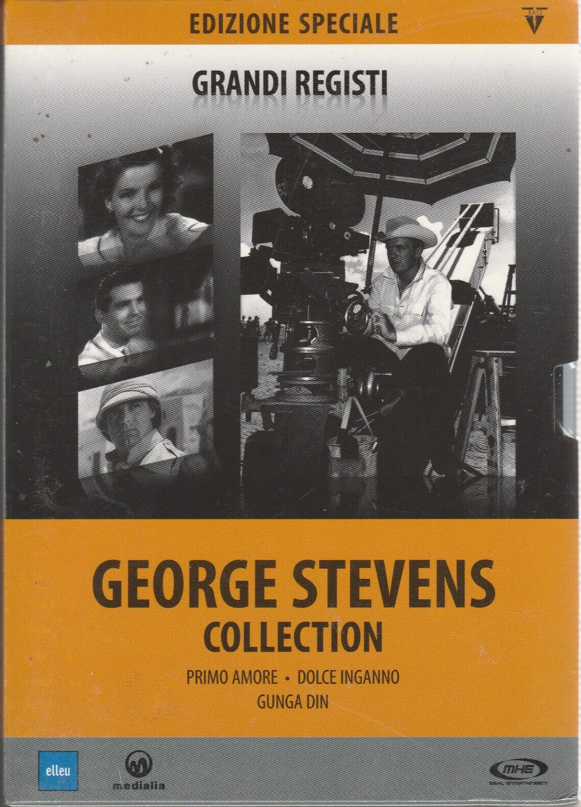 3 Dvd GEORGE STEVENS COLLECTION gunga din + dolce inganno + primo amore