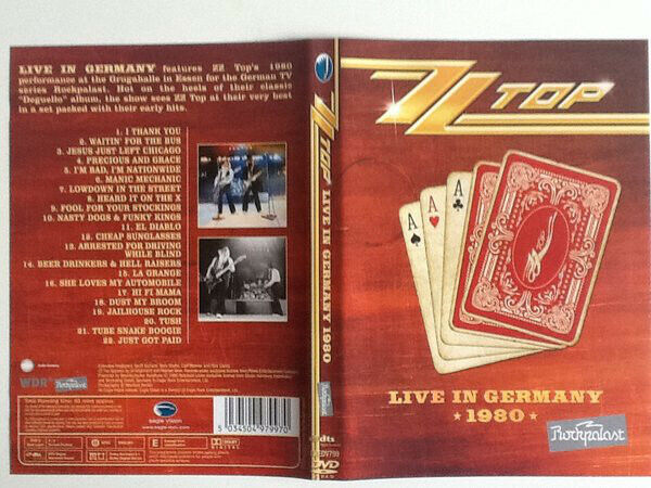 ZZ Top Live In Germany 1980 DVD (Eagle Vision) Nuovo e Sigillato