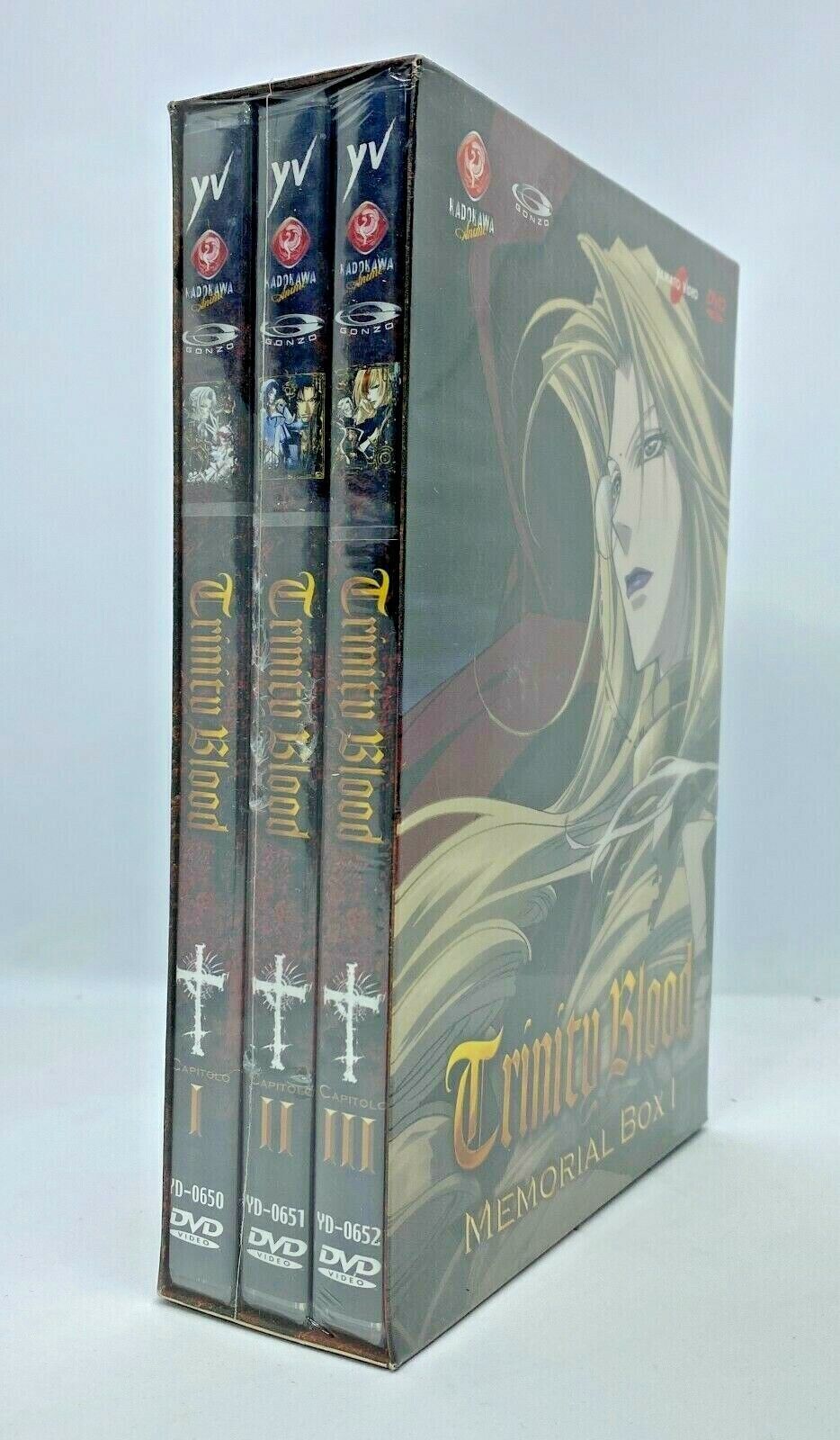 3 Dvd Box 1 Set Cofanetto TRINITY BLOOD memorial box Episodi 01-12 nuovo