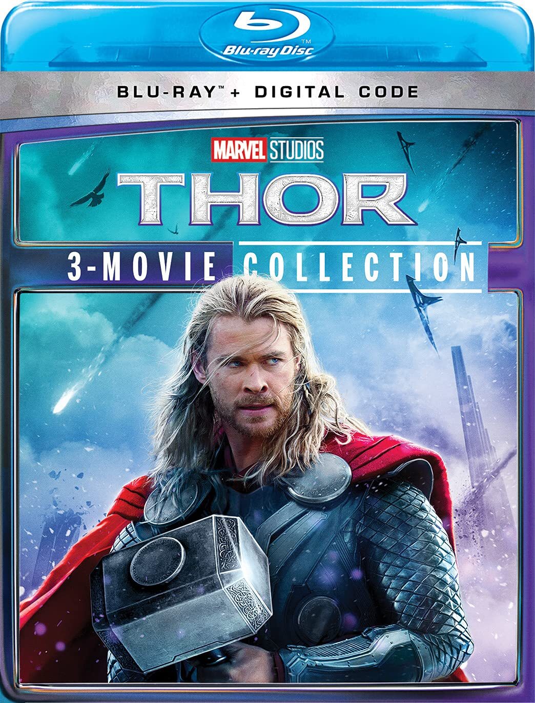 THOR 3-MOVIE COLLECTION (Blu-ray) Chris Hemsworth Natalie Portman Tom Hiddleston