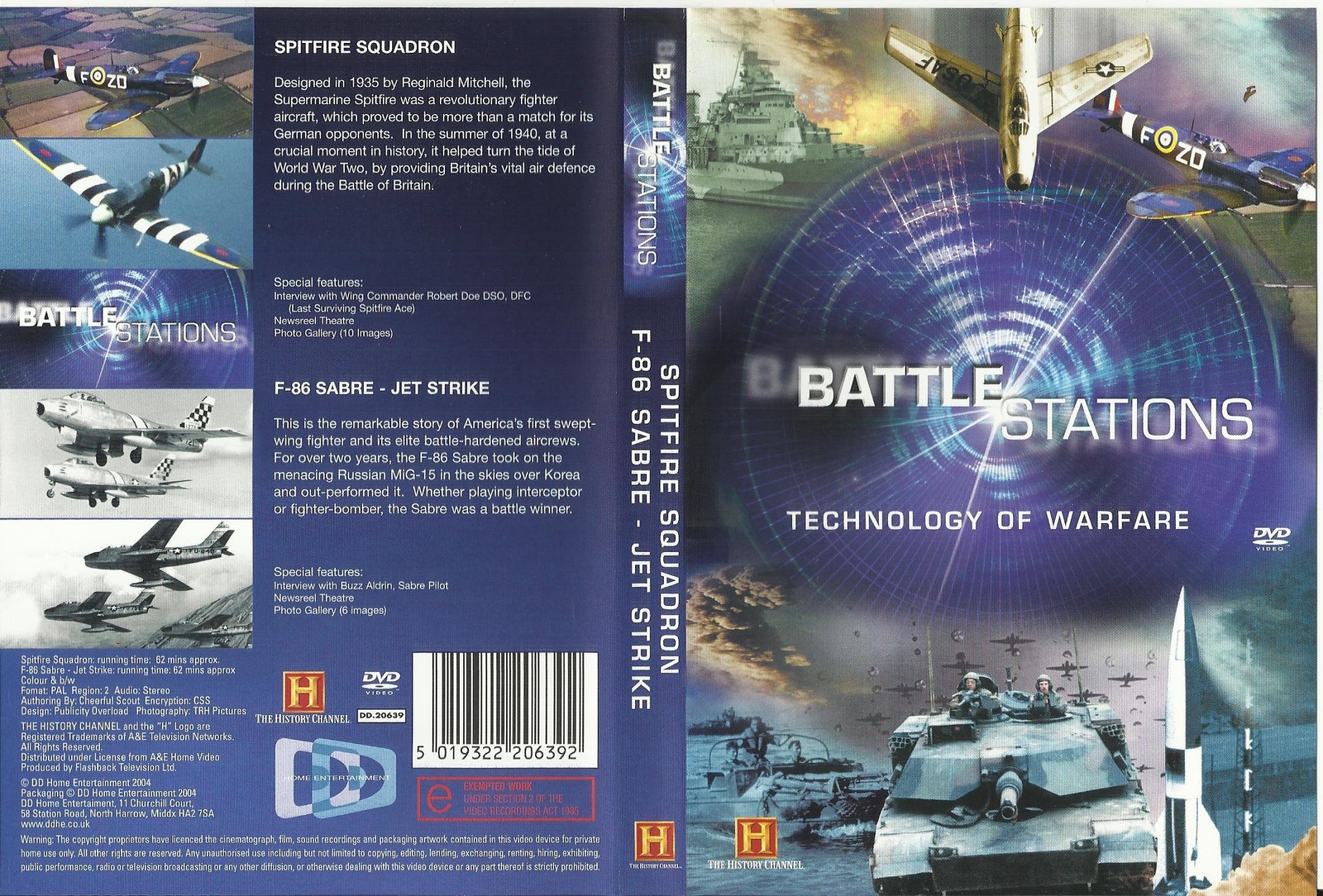 Battle Stations - Spitfire Squadron & F-86 Sabre - Jet Strike (DVD)