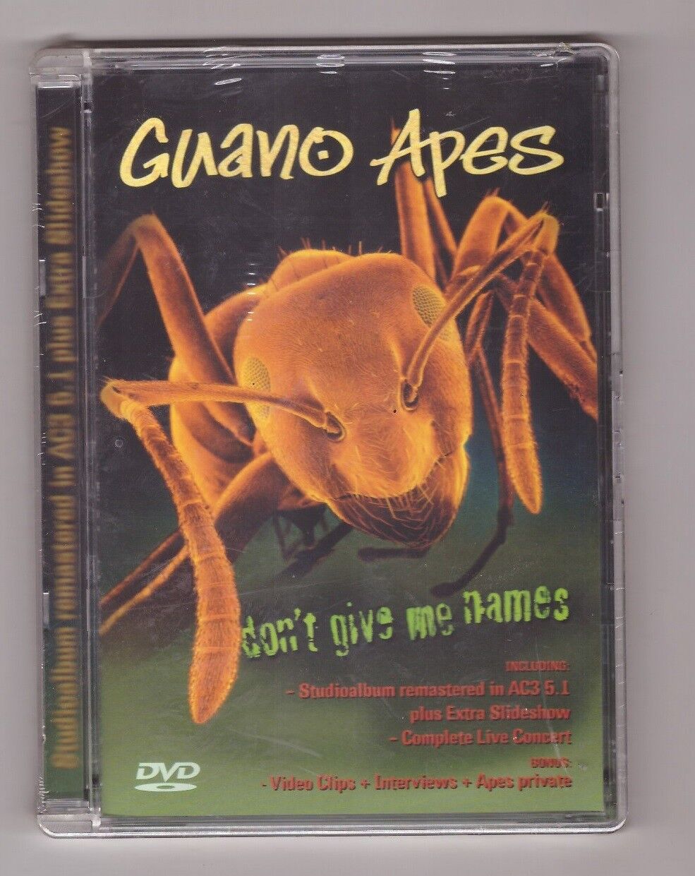 GUANO APES - DON'T GIVE ME NAMES DVD JEWEL BOX NUOVO SIGILLATO