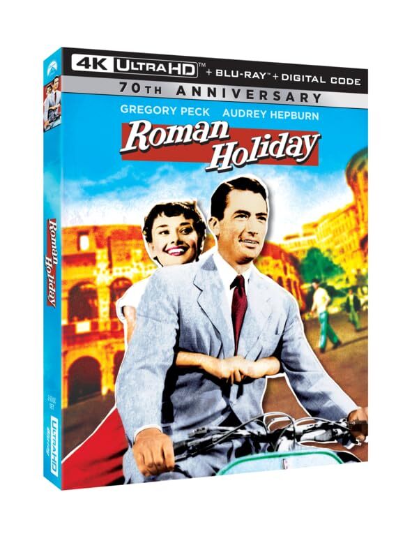 Roman Holiday (4K UHD Blu-ray) Audrey Hepburn Gregory Peck Eddie Albert