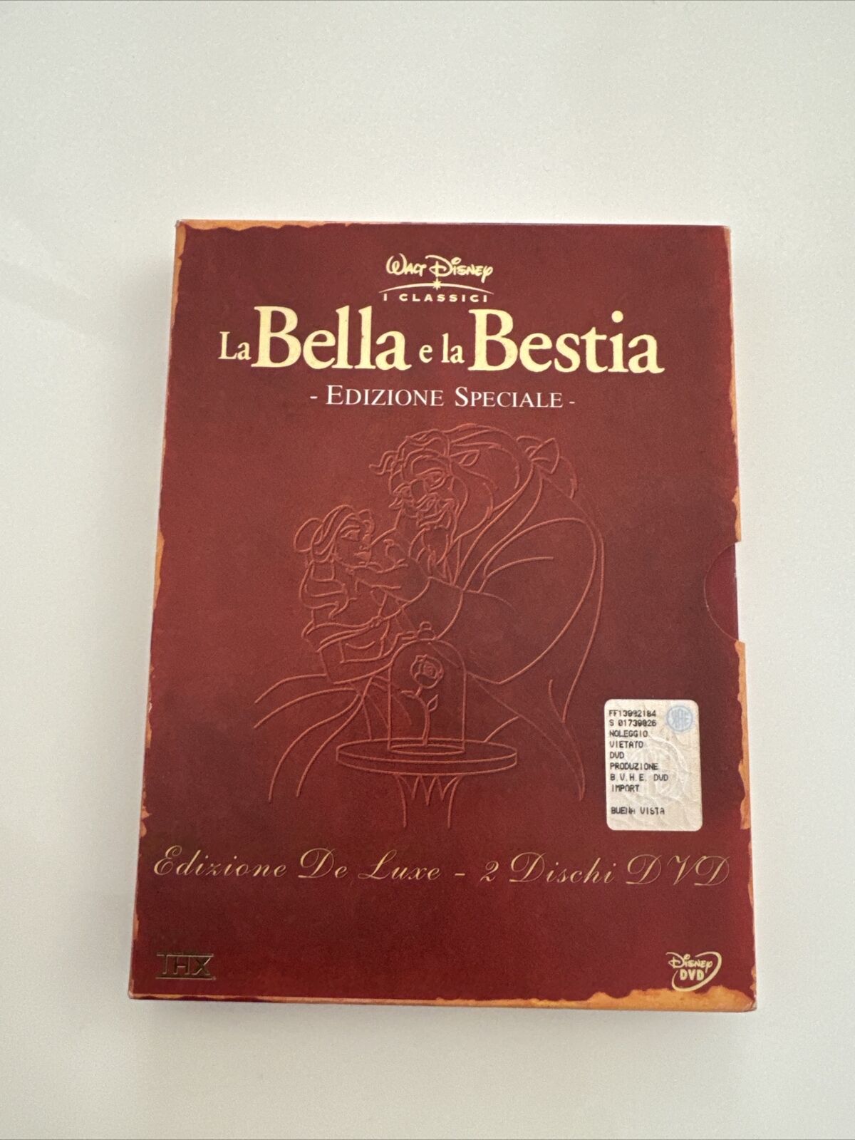 COFANETTO 2 DVD LA BELLA E LA BESTIA WALT DISNEY EDIZIONE SPECIALE DELUXE NUOVO