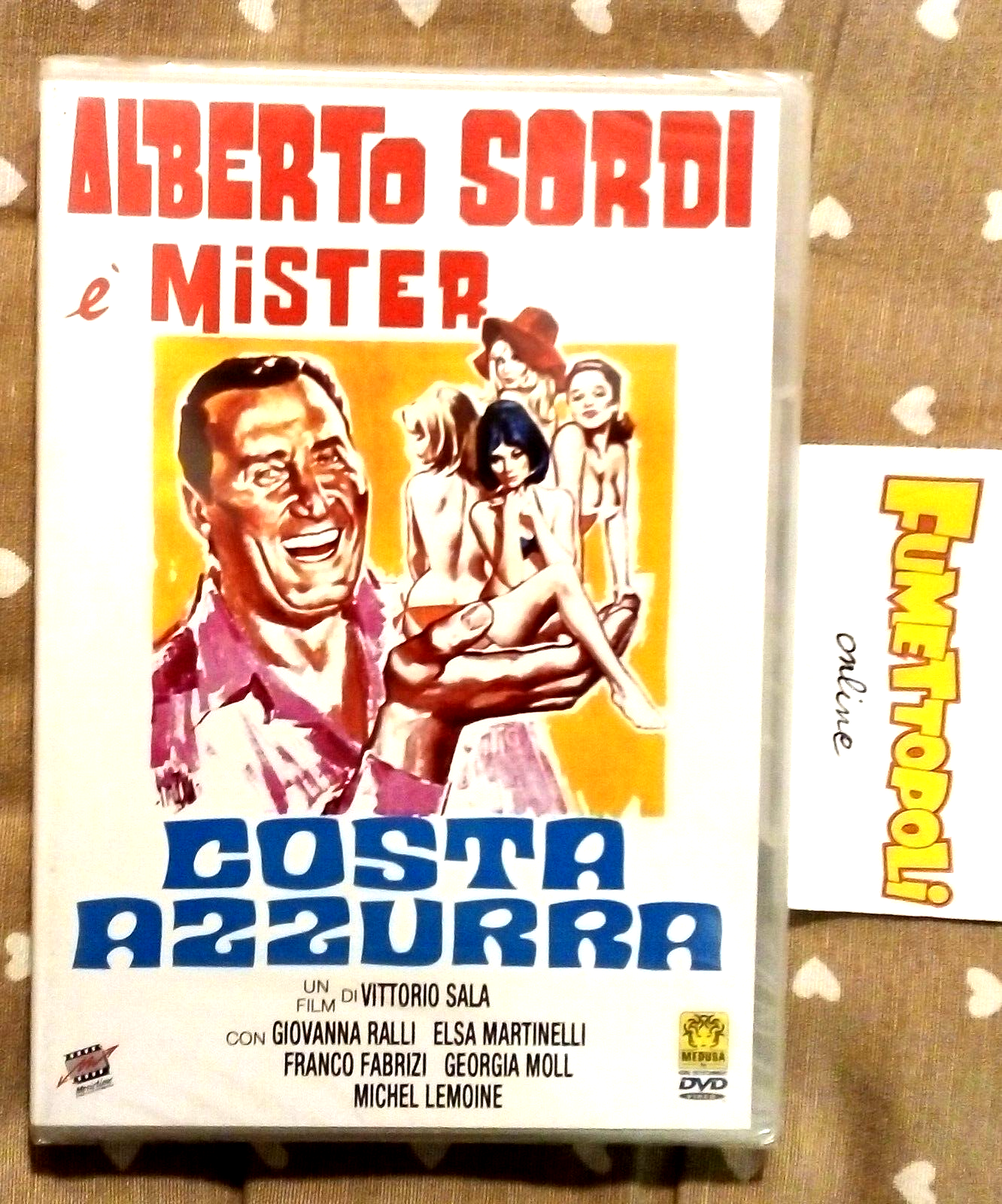 COSTA AZZURRA DVD Medusa con A. Sordi e G. Ralli fuori catalogo raro NUOVO SC54