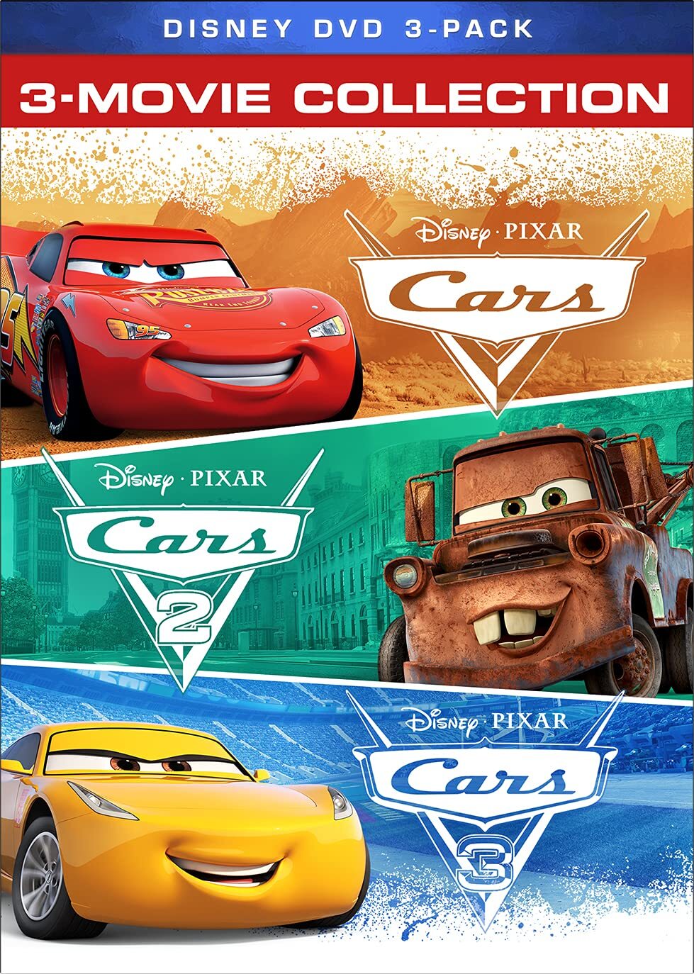 CARS 3-MOVIE COLLECTION (DVD) Wilson Owen Hunt Bonnie Newman Paul Ratzenberger