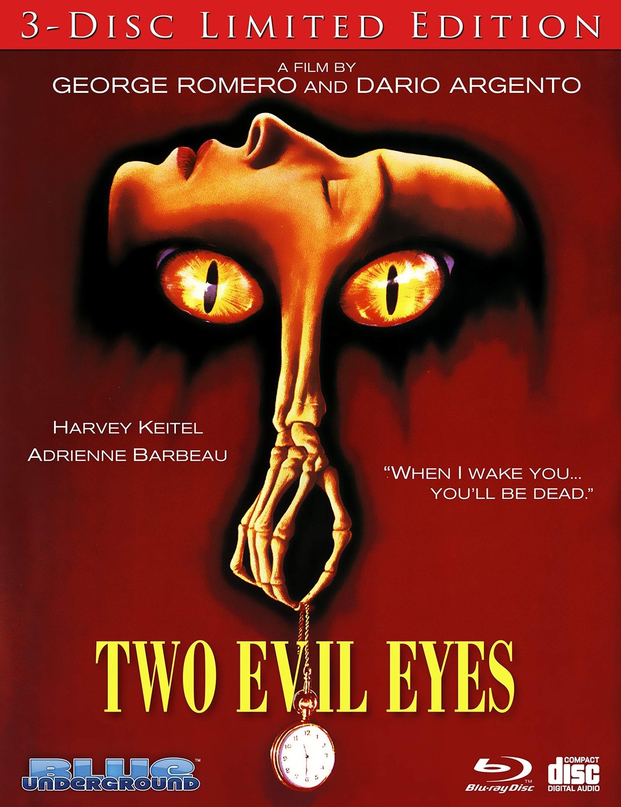 Two Evil Eyes (Blu-ray) Harvey Keitel Adrienne Barbeau Ramy Zada E.G. Marshall