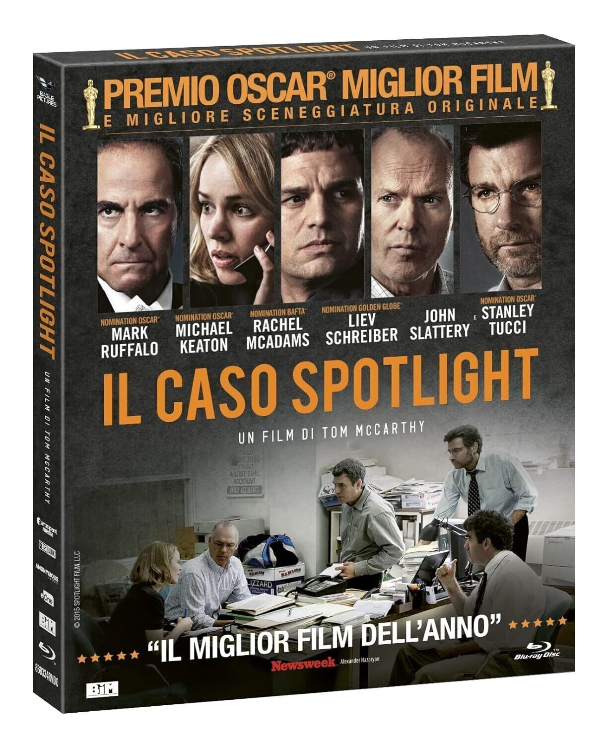 Blu-ray IL CASO SPOTLIGHT Michael Keaton Mark Ruffalo nuovo sigillato 2016