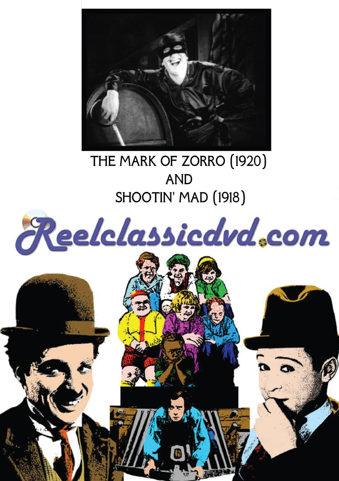 THE MARK OF ZORRO 1920 SHOOTIN' MAD 1918 (DVD)
