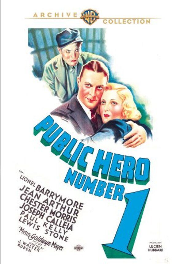 Public Eroe Numero Uno #1 DVD 1935 Lionel Barrymore, Jean Arthur Chester Morris