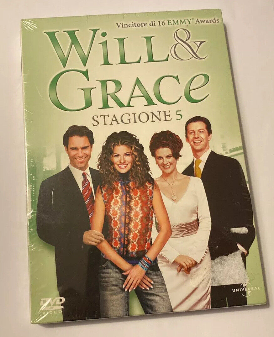 WILL & GRACE STAGIONE 5 RARO BOX DVD EDIZIONE VENDITA ITALIA - SIGILLATO