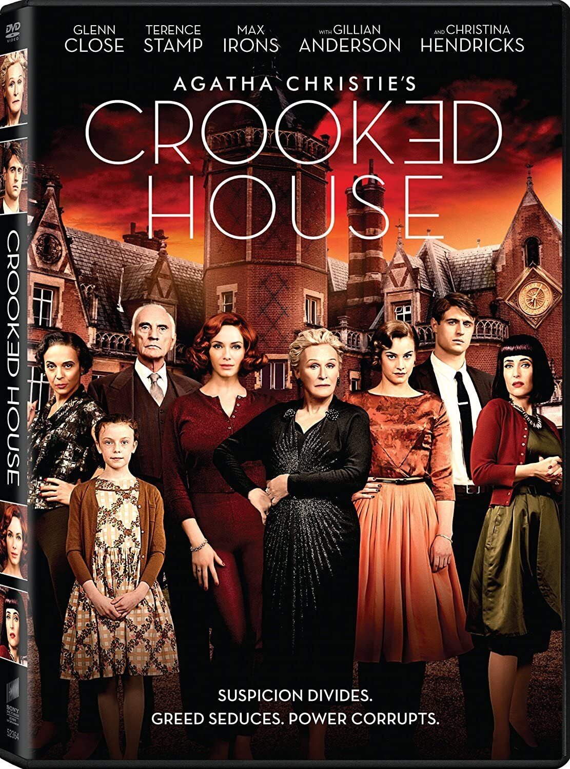 Crooked House (DVD) Max Irons Stefanie Martini Glenn Close Honor Kneafsey