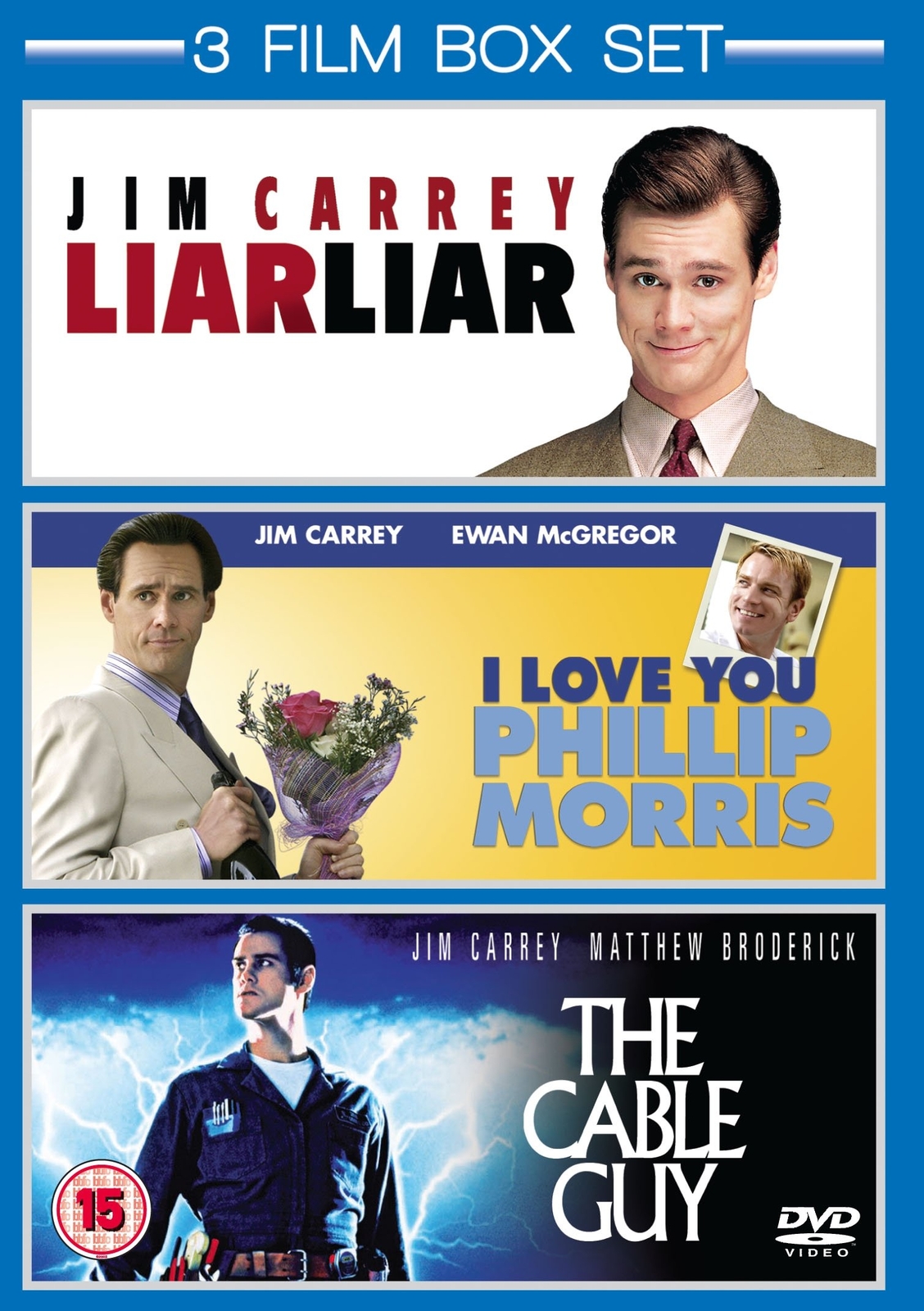 3 Film Box Set: I Love You Phillip Morris / Liar Liar / The Cable Guy (DVD)