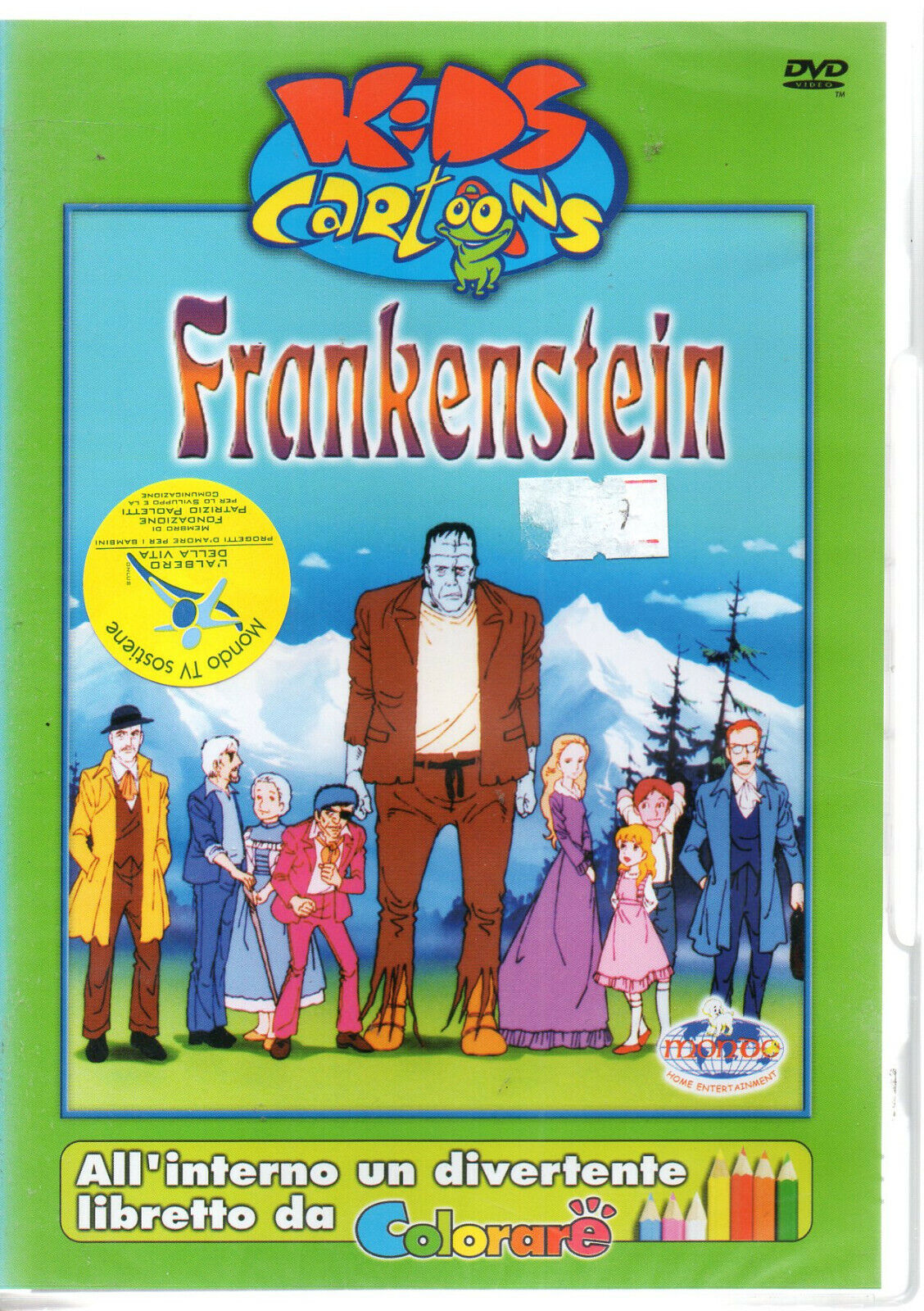 DVD Kids Cartons : Frankestein con libretto da colorare