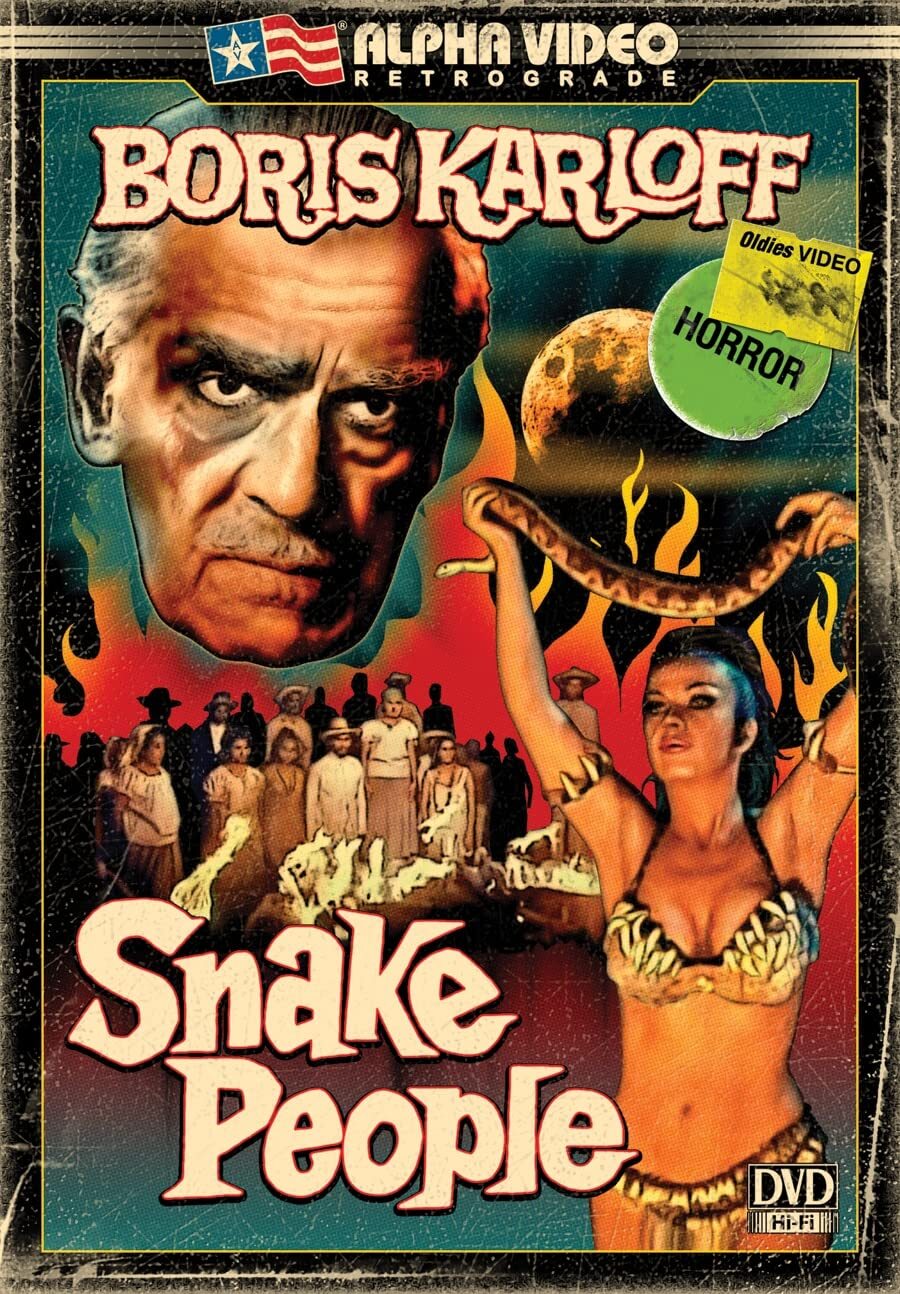 Snake People (Retro Cover Art) (DVD) Boris Karloff Charles East Julissa
