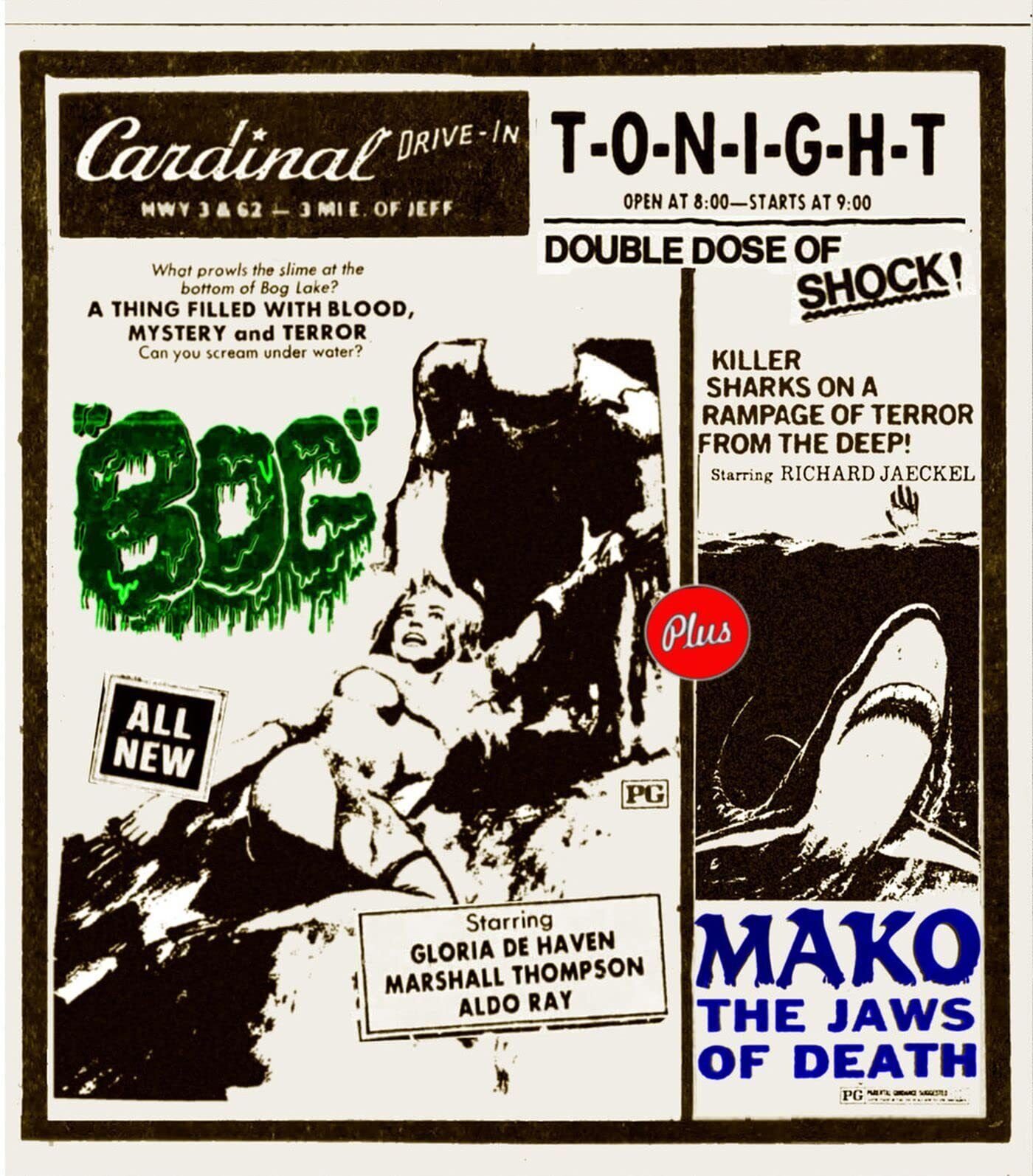 Mako: The Jaws of Death + Bog Drive-in Double Feature #14 (Blu-ray)
