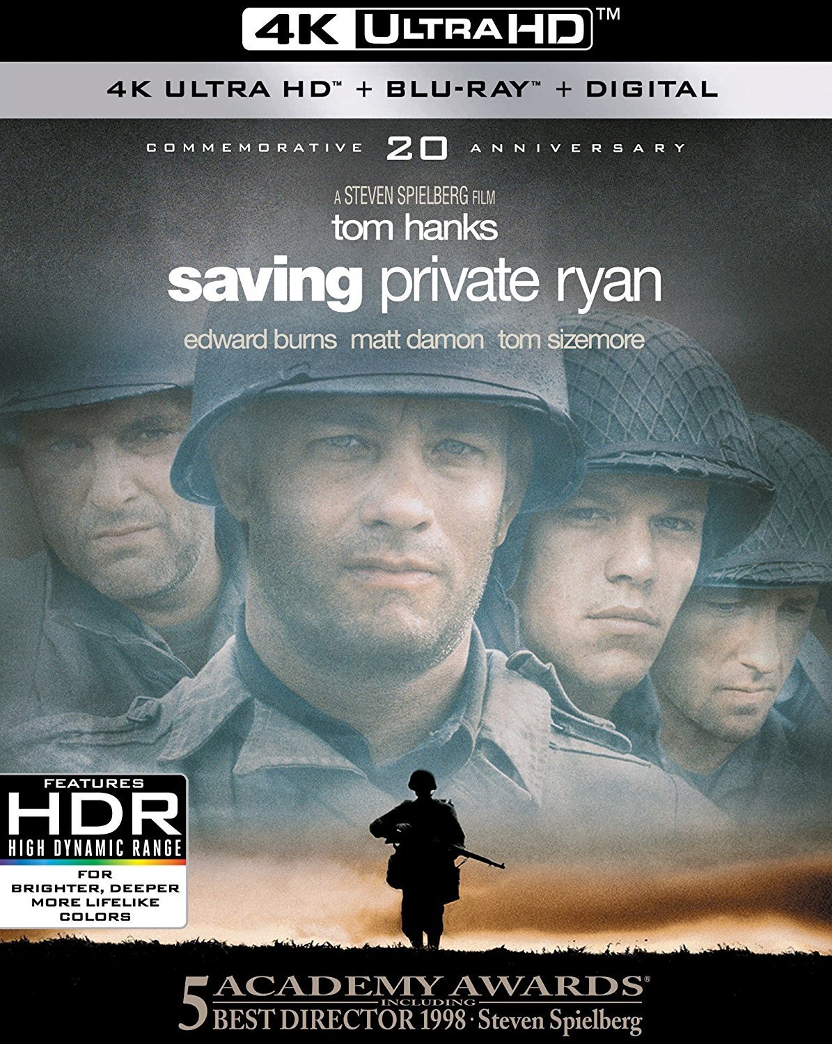 Saving Private Ryan (4K UHD Blu-ray) Tom Hanks Tom Brown Tom Sizemore Ed Burns