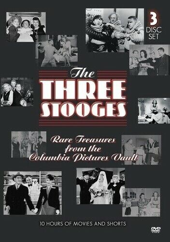 Tre Stooges Raro Tesori Columbia Pictures Vault DVD Moe, Larry, Riccio Shemp