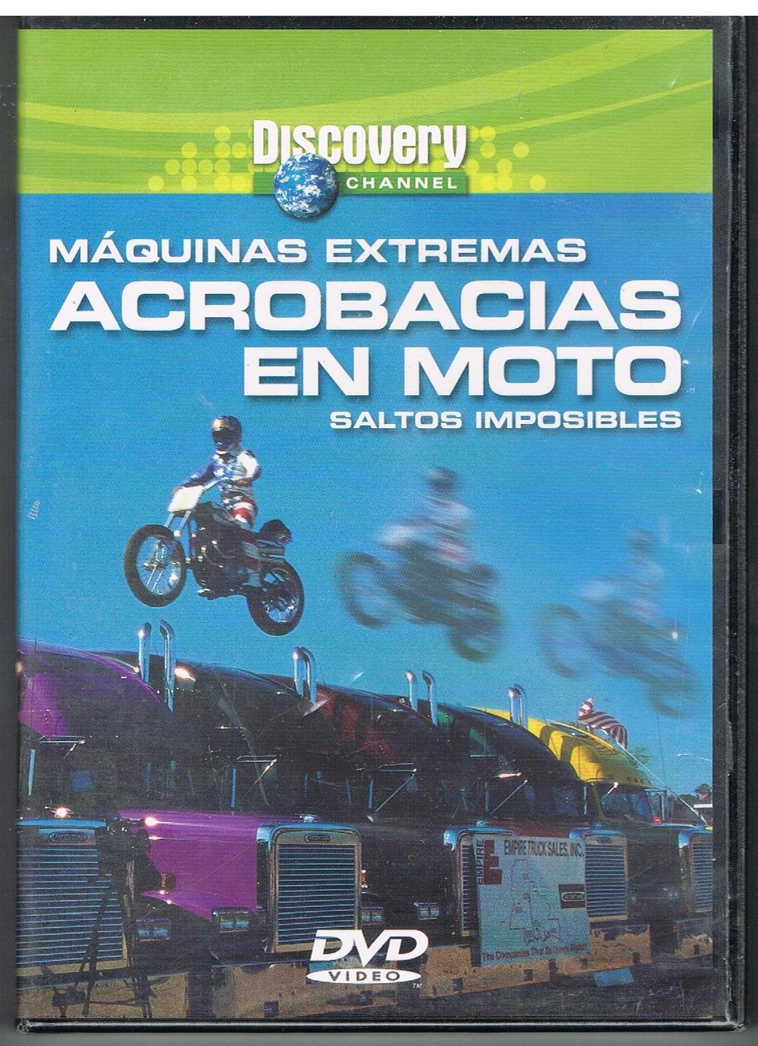 ACROBACIAS EN MOTO  MAQUINAS EXTREMAS   SALTOS IMPOSIBLES  DVD  NUOVO